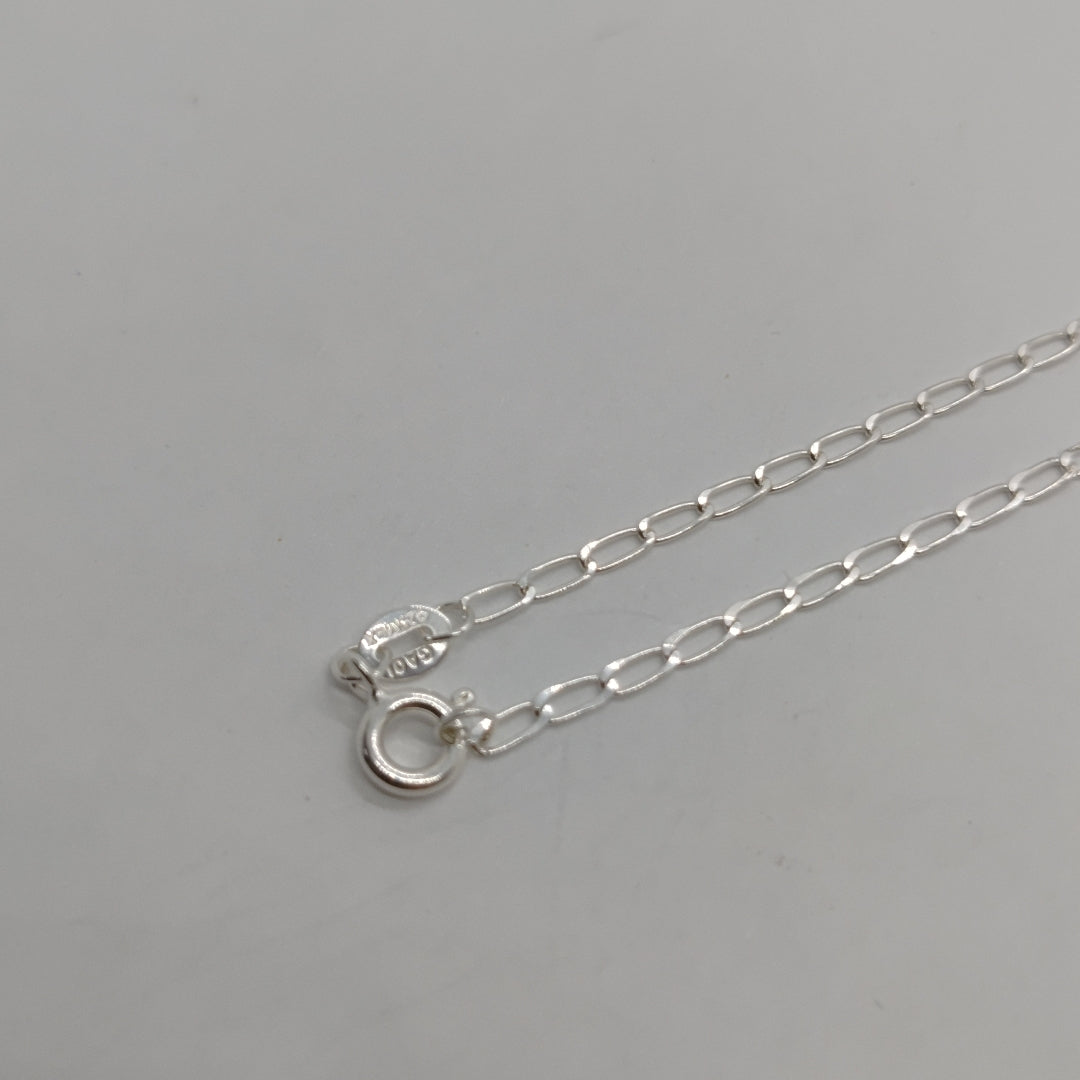 CADENA TEJIDO ESLABONES PLATA .925 50 CM 2.6 GR (NUEVO)