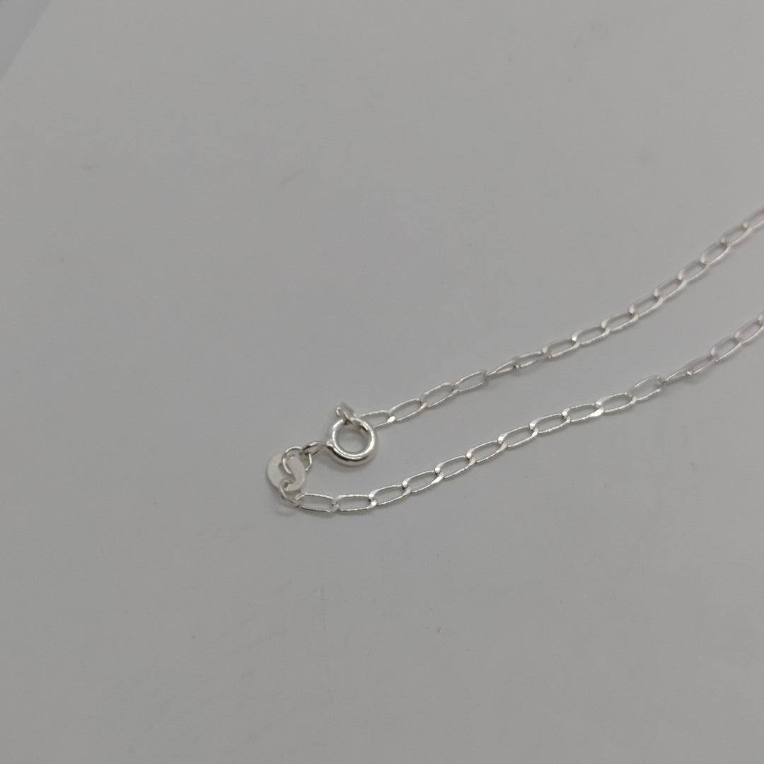 CADENA TEJIDO ESLABONES PLATA .925 50 CM 2.6 GR (NUEVO)