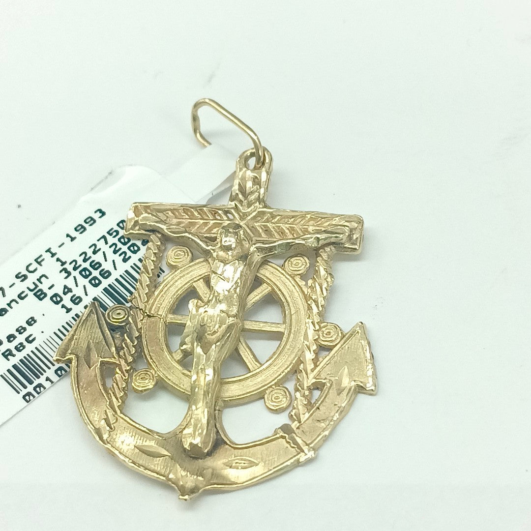 CRISTO OLIMPICO ORO 14 K 5,40 GRMS (SEMINUEVO)