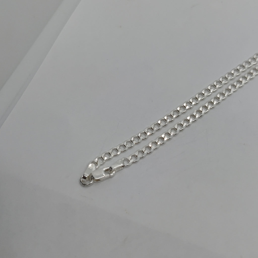 CADENA BARBADA PLATA .925 60 CM 9.22 GR (NUEVO)