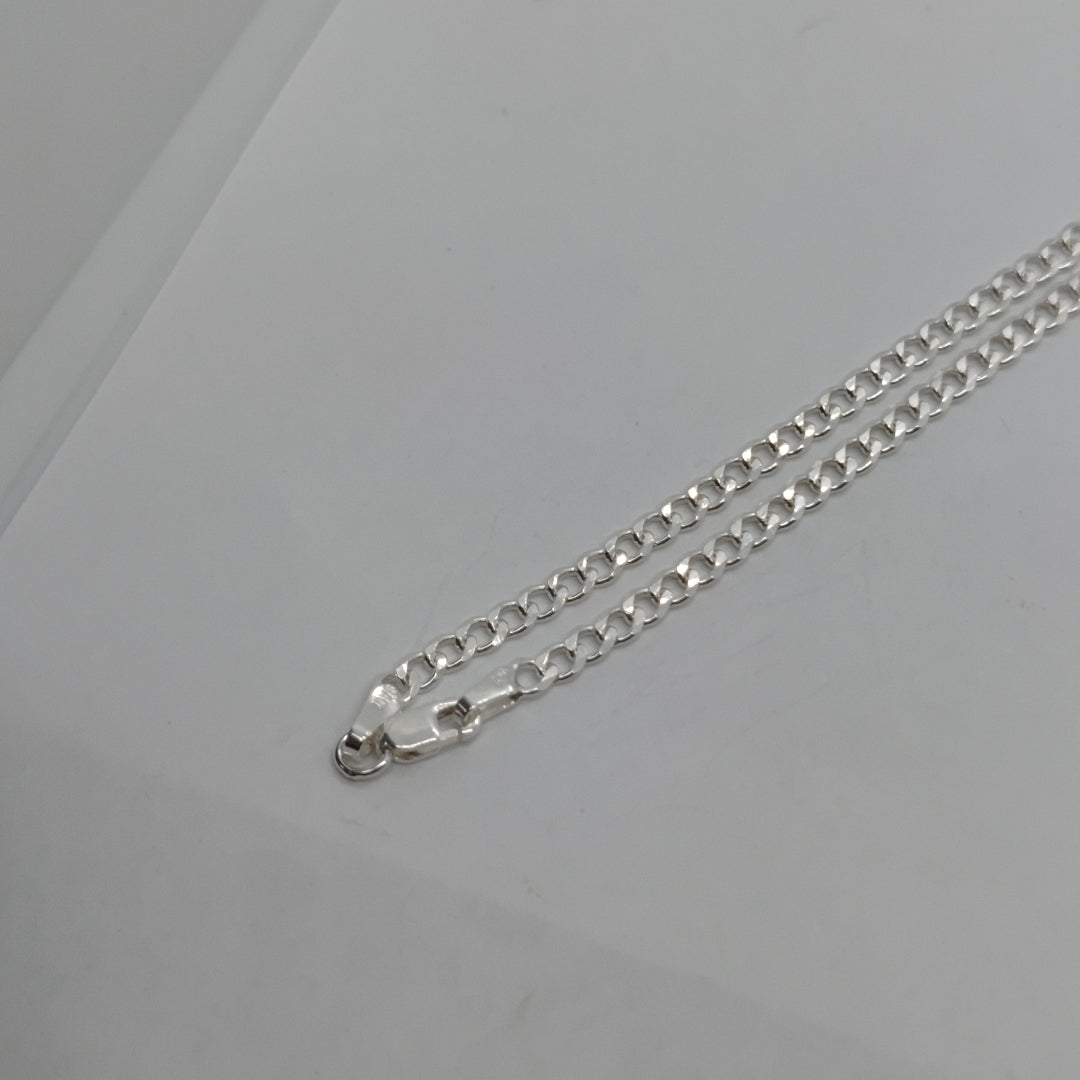 CADENA BARBADA PLATA .925 60 CM 9.22 GR (NUEVO)