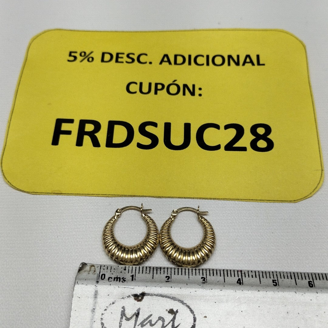 ARRACADAS ORO 10K 0.9 (NUEVO)