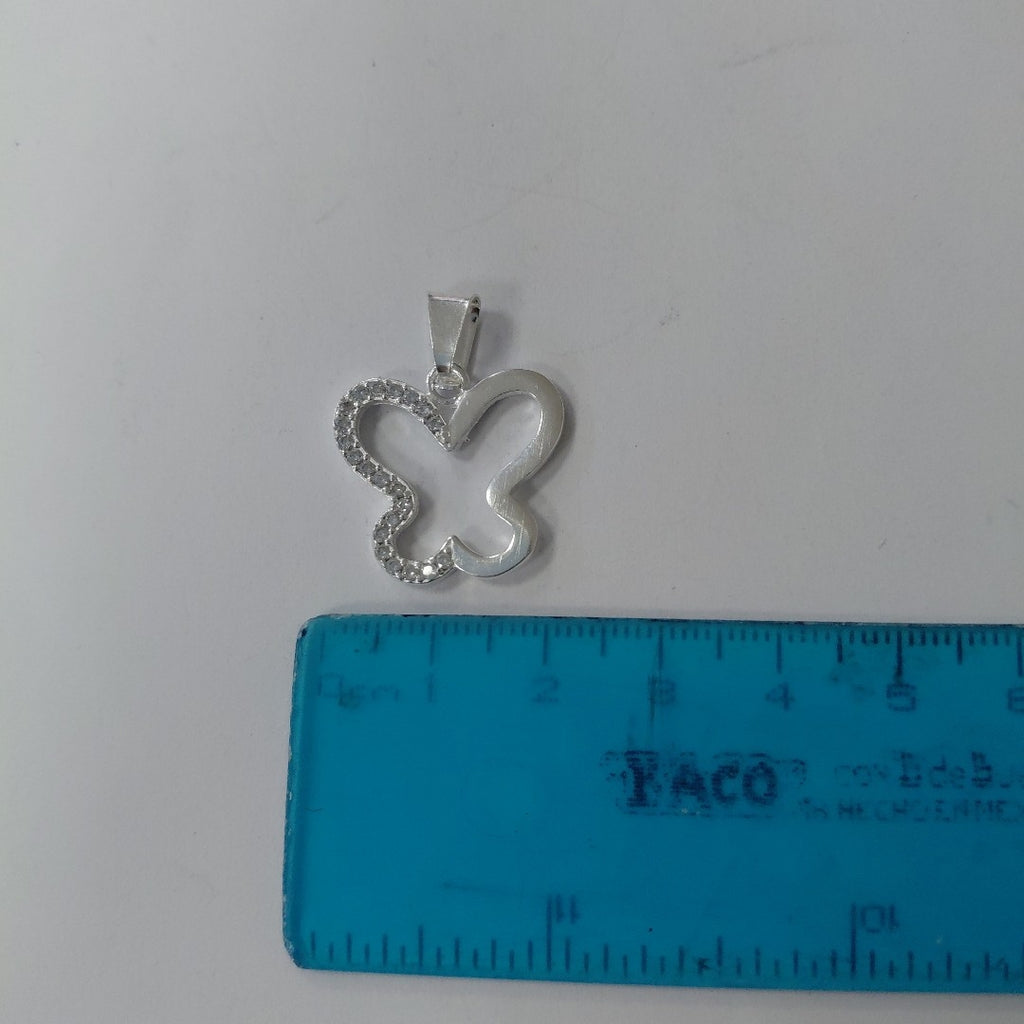 DIJE MARIPOSA C/CIRCONIAS PLATA .925 2.3 GR (NUEVO)