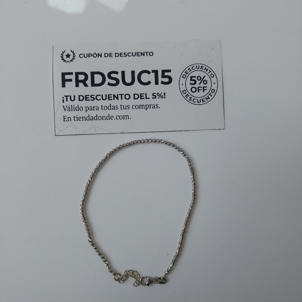 PULSERA ORO,ORO BLANCO 14 K 2,80 GRMS (SEMINUEVO)