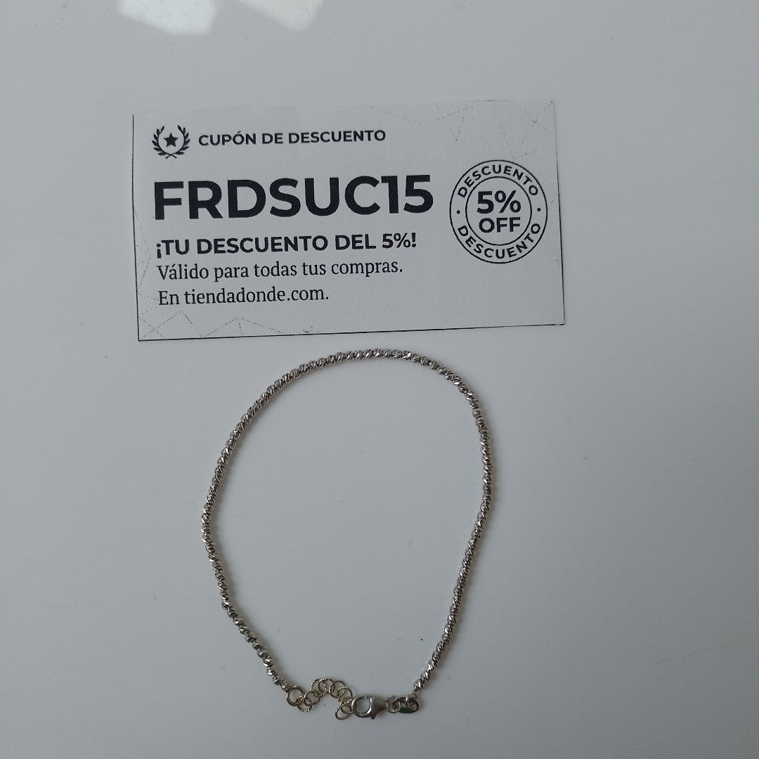 PULSERA ORO,ORO BLANCO 14 K 2,80 GRMS (SEMINUEVO)