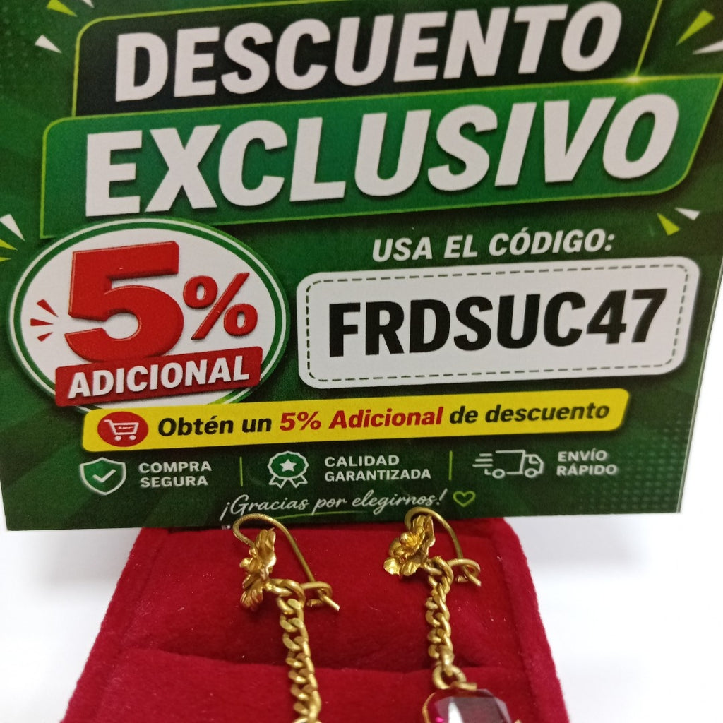 ARETES PAR ORO 10 K 4,70 GRMS (SEMINUEVO)
