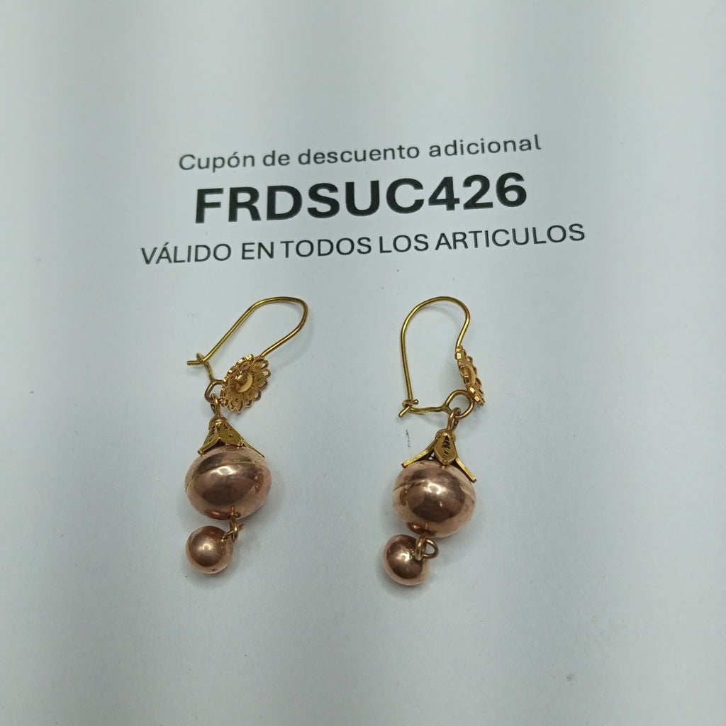 ARETES PAR ORO 8 K 2.4 GRMS (SEMINUEVO)