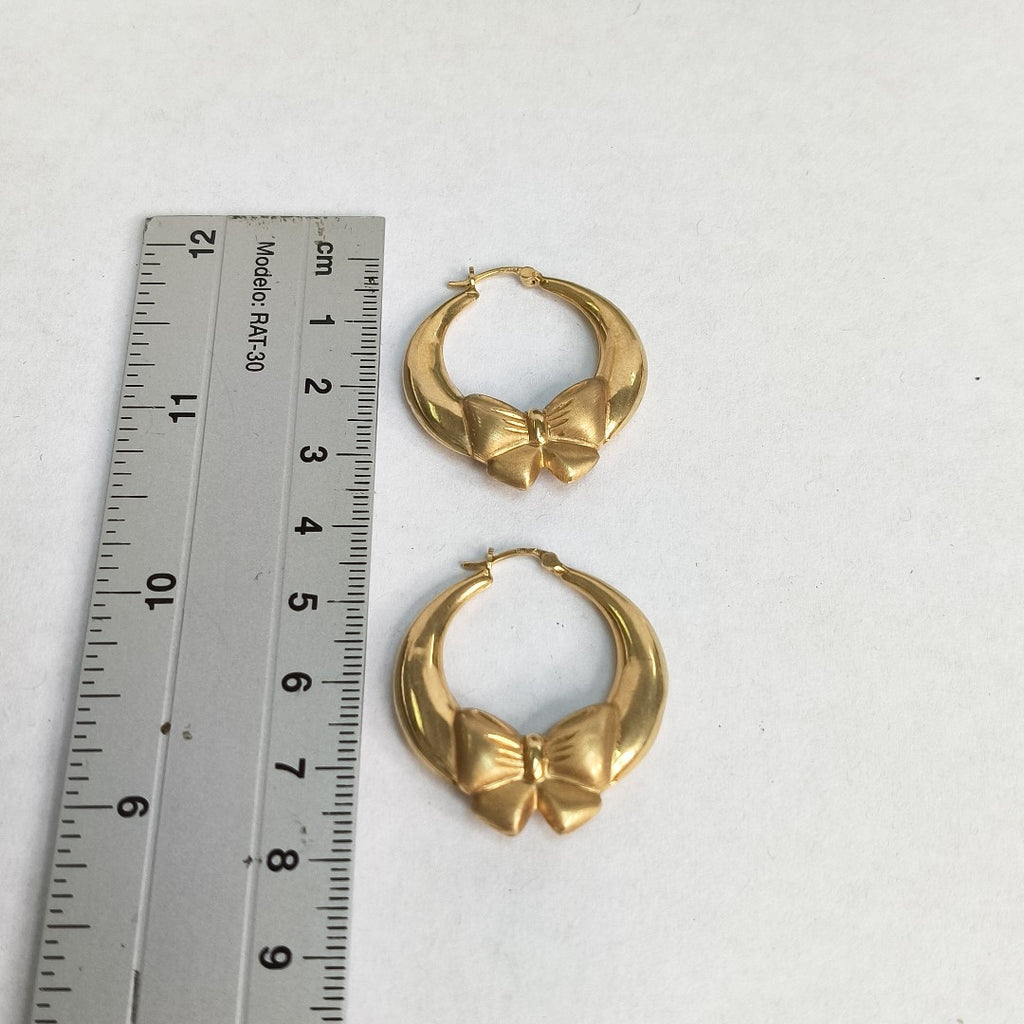 ARRACADAS PAR ORO 14 K 4.6 GRMS (SEMINUEVO)