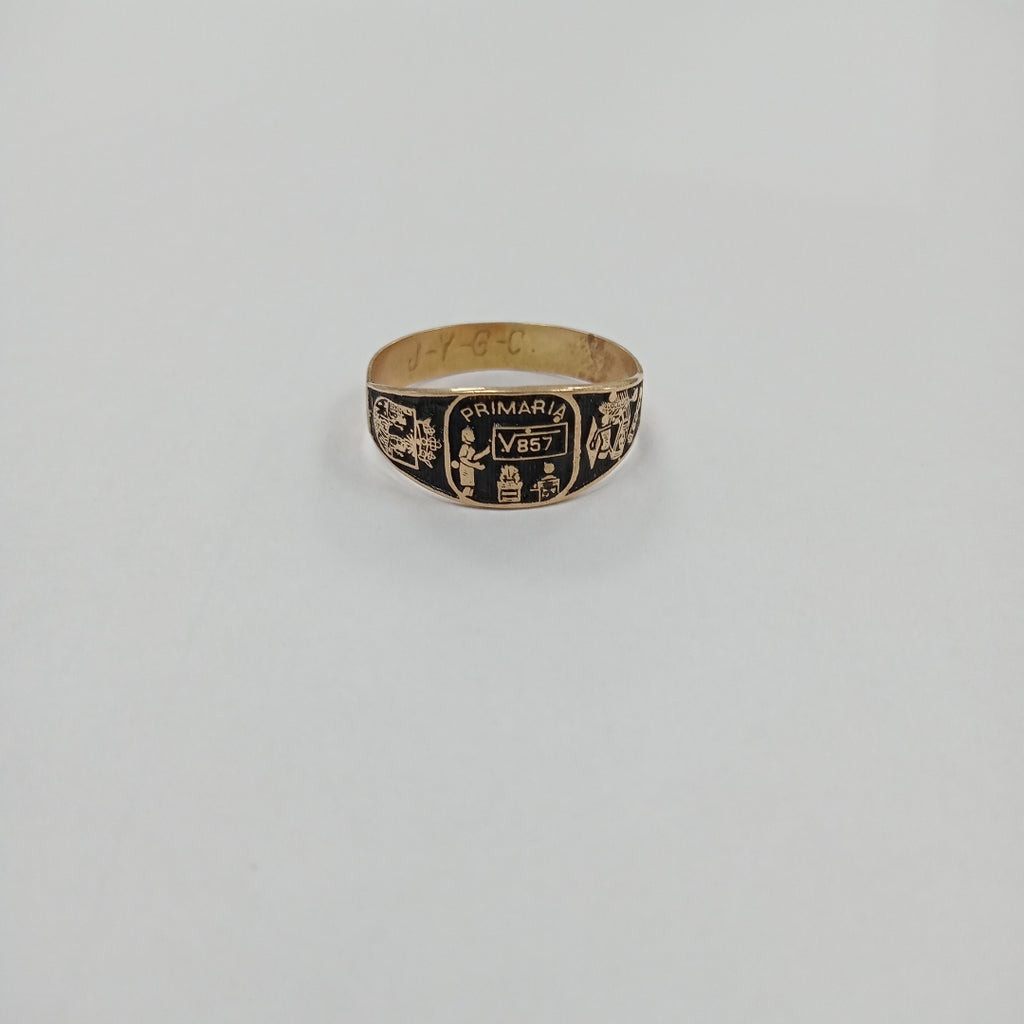 ANILLO DE GRADUACIÓN ORO 10 K 1,50 GRMS (SEMINUEVO)