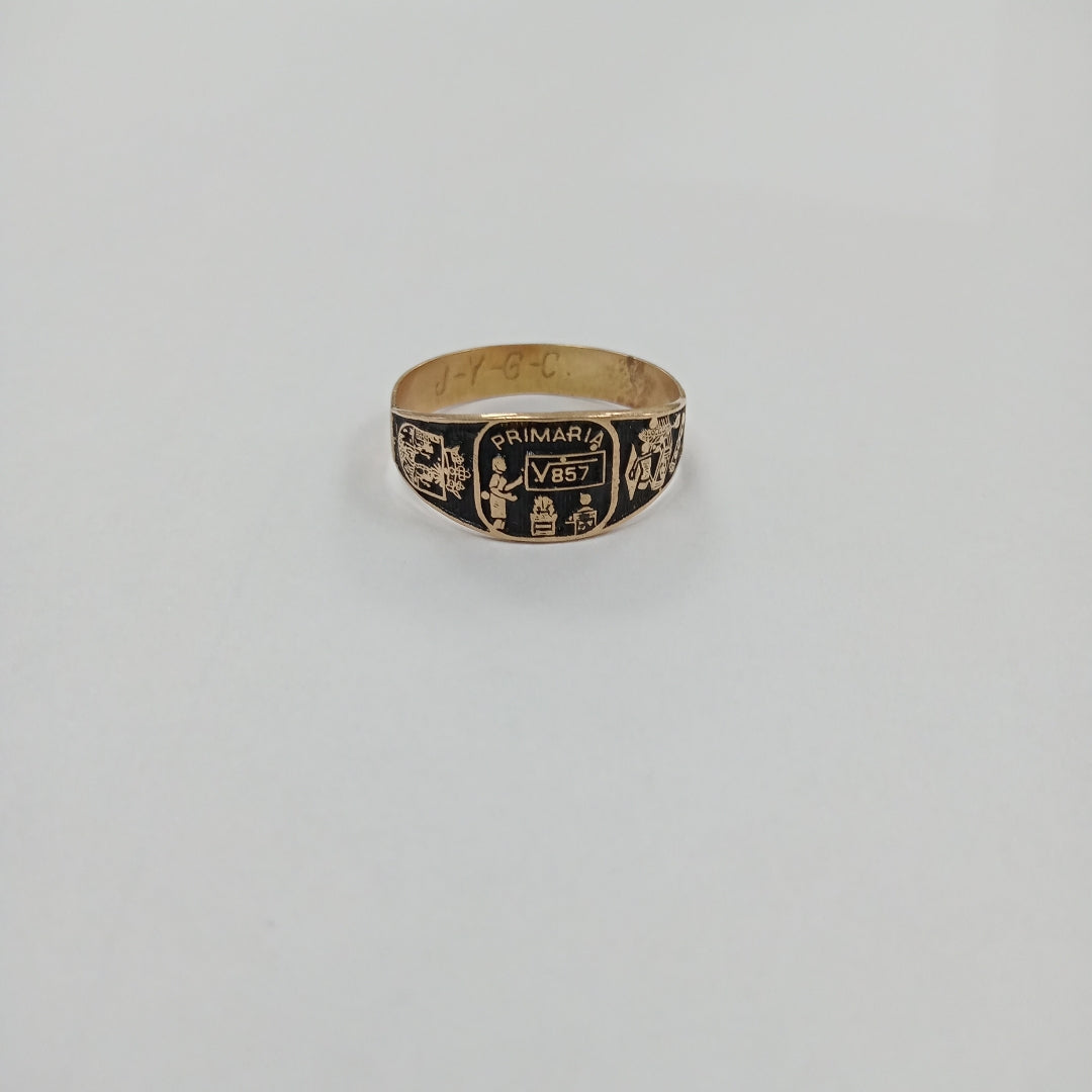ANILLO DE GRADUACIÓN ORO 10 K 1,50 GRMS (SEMINUEVO)