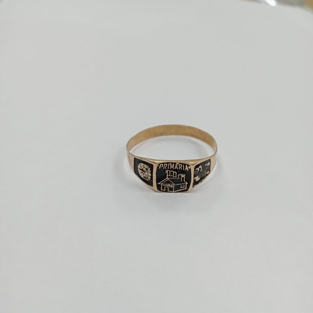 ANILLO DE GRADUACIÓN ORO 10 K 1,20 GRMS (SEMINUEVO)