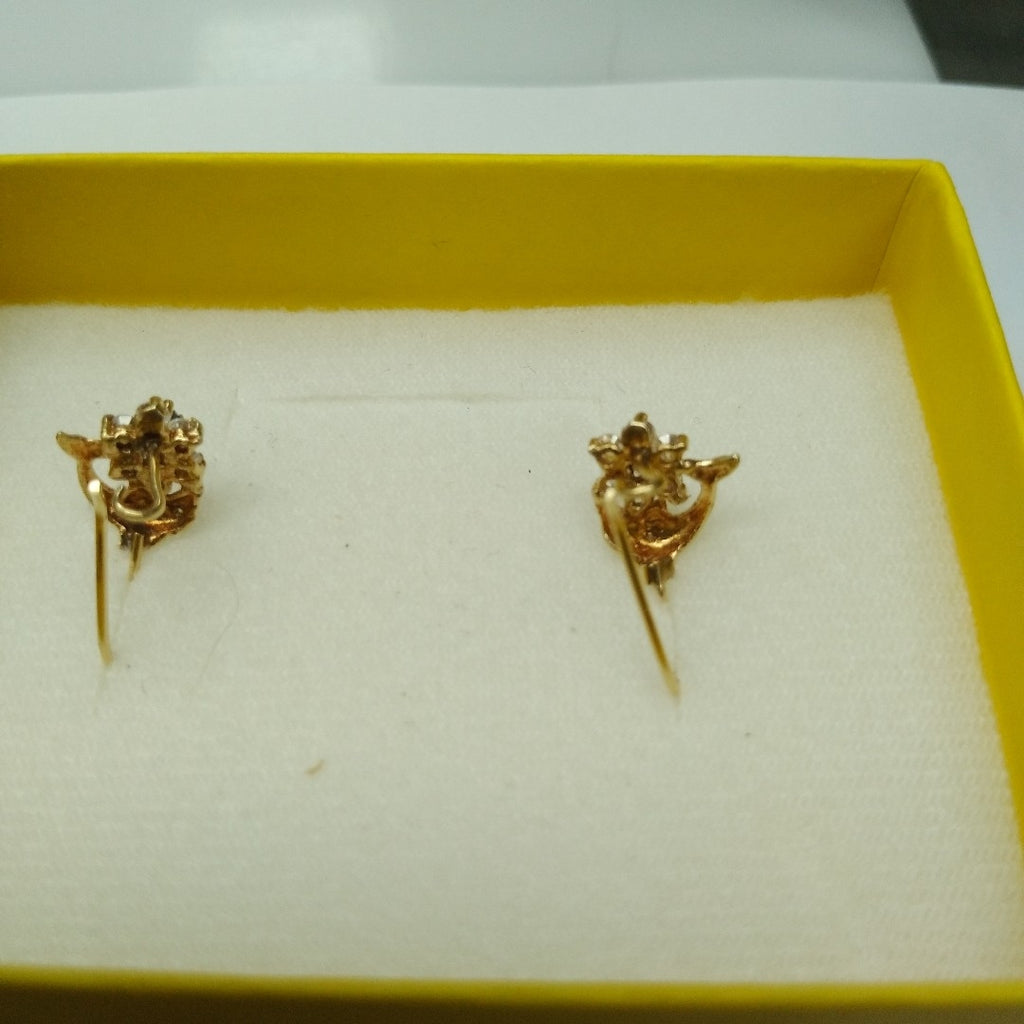 ARETES PAR ORO 14 K 2.4 GRMS (SEMINUEVO)