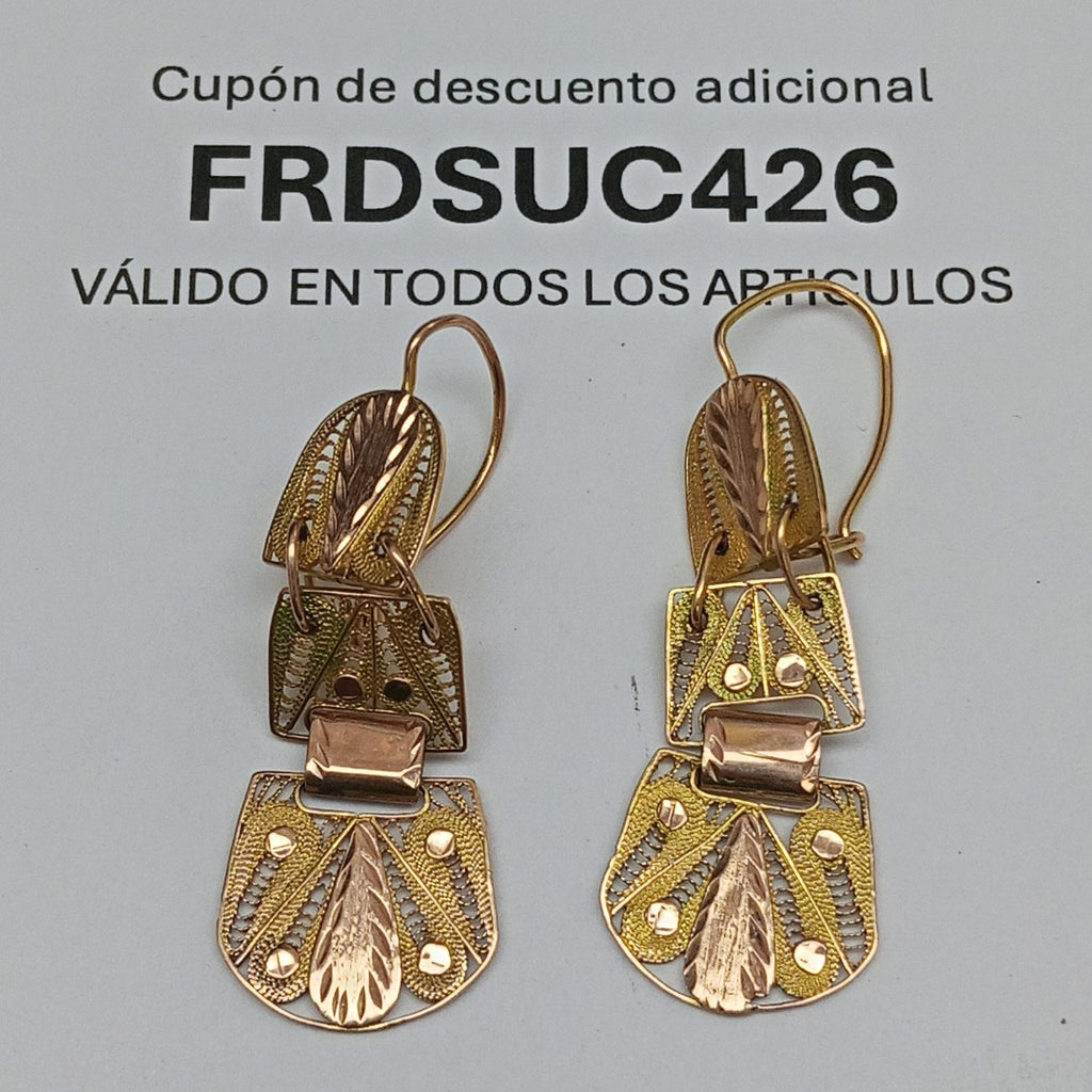 ARETES PAR ORO 8 K 4.9 GRMS (SEMINUEVO)