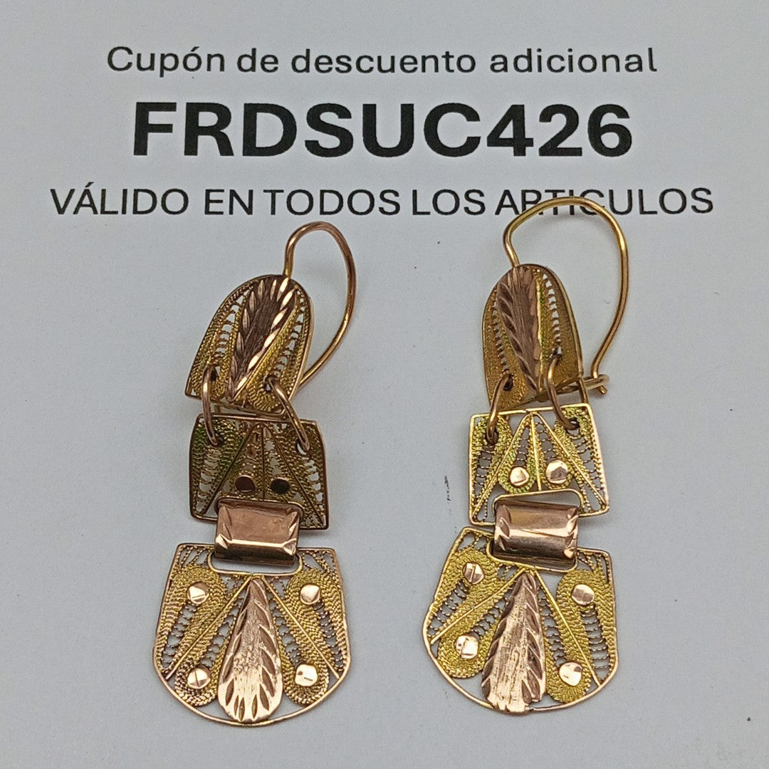 ARETES PAR ORO 8 K 4.9 GRMS (SEMINUEVO)