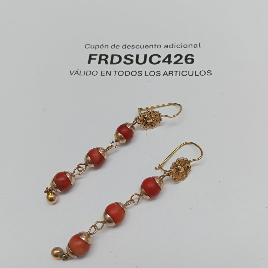 ARETES PAR ORO 8 K 5 GRMS (SEMINUEVO)