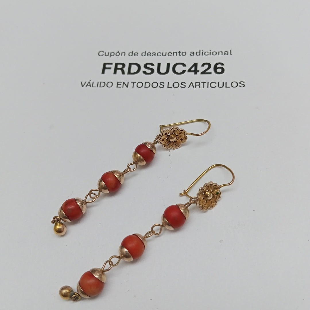 ARETES PAR ORO 8 K 5 GRMS (SEMINUEVO)