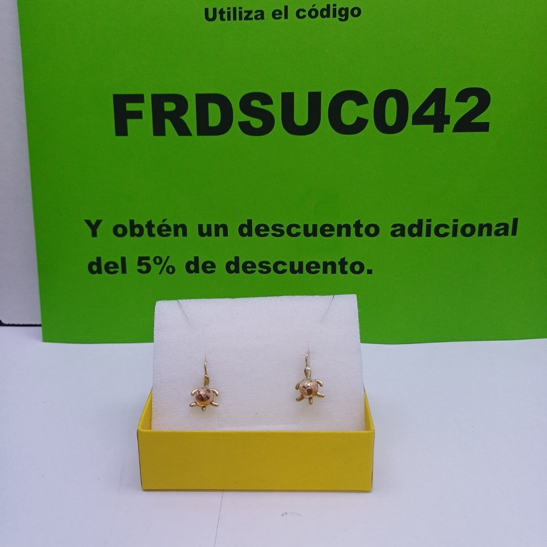 ARETES PAR ORO 14 K 1,30 GRMS (SEMINUEVO)