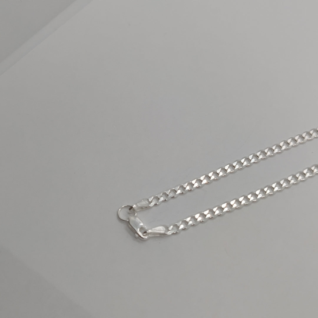 CADENA BARBADA PLATA .925 55 CM 7.92 GR (NUEVO)