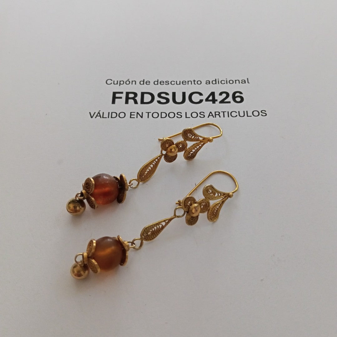 ARETES PAR ORO 8 K 4.1 GRMS (SEMINUEVO)