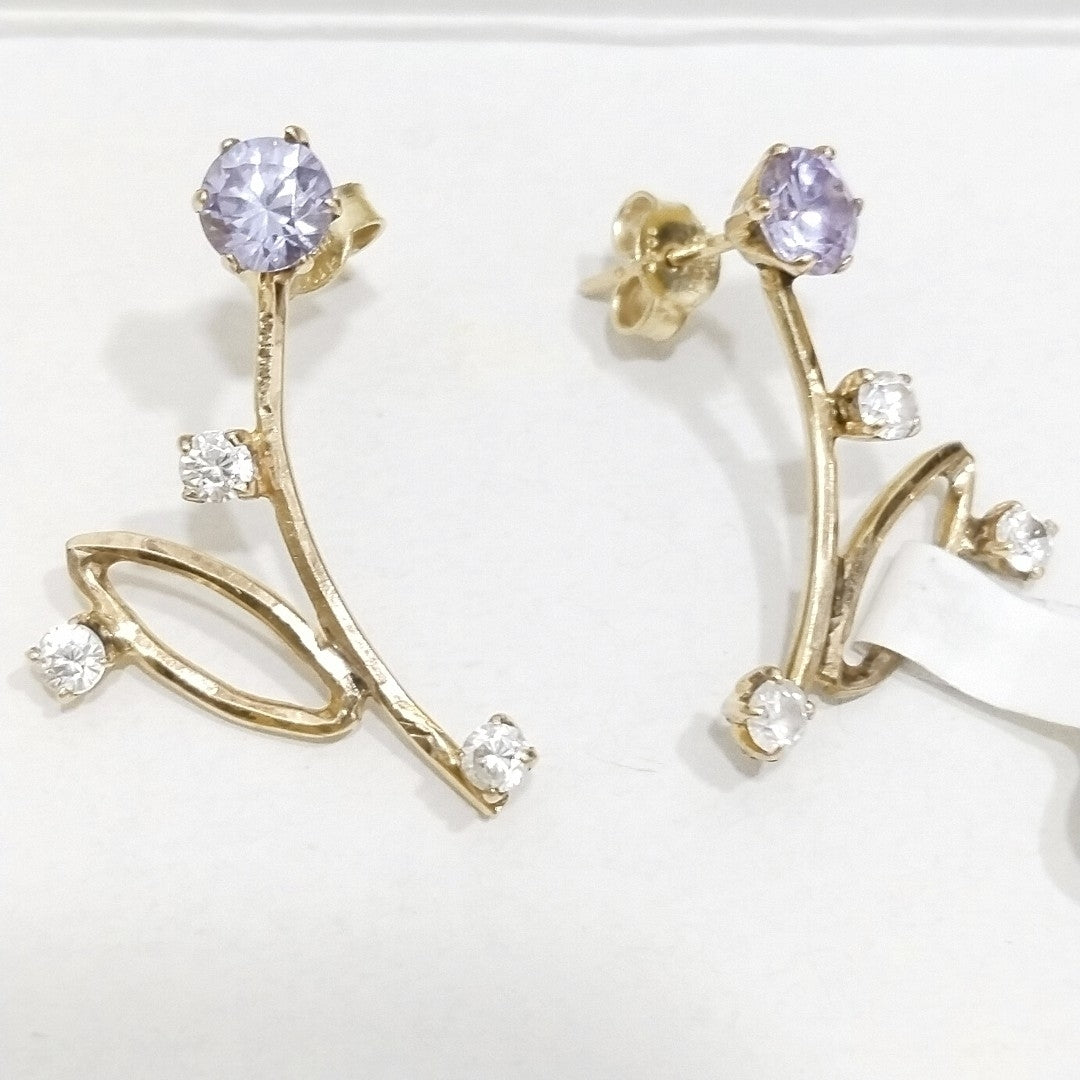 ARETES PAR ORO 14 K 3.1 GRMS (SEMINUEVO)