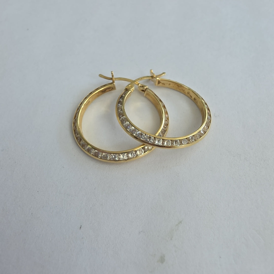 ARRACADAS PAR ORO 14 K 2.2 GRMS (SEMINUEVO)