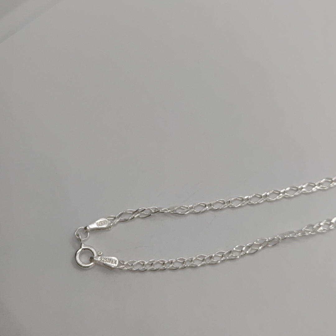 CADENA DOBLE ESLABON PLATA .925 55 CM 4.03 GR (NUEVO)