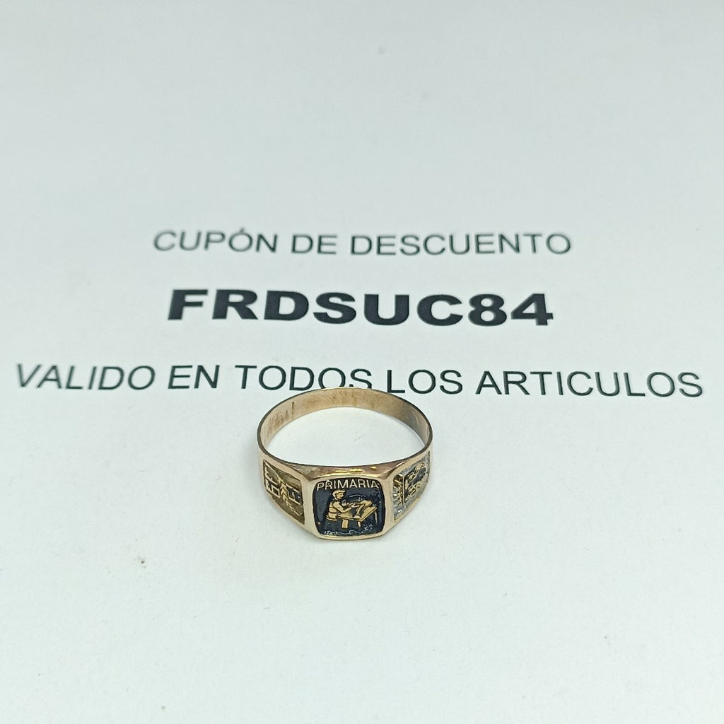 ANILLO DE GRADUACIÓN ORO 8 K 2.6 GRMS (SEMINUEVO)