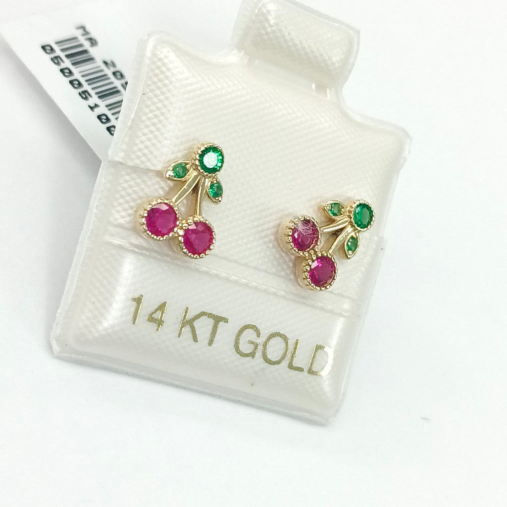 BROQUELES ORO 14K 1 (NUEVO)