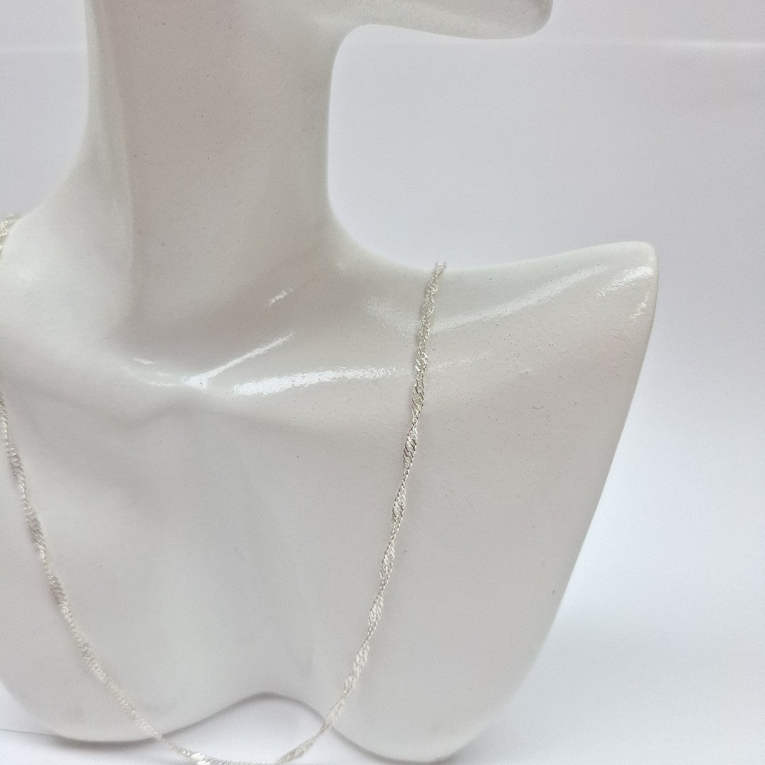 CADENA MEDIO TORZAL PLATA .925 60 CM 2.73 GR (NUEVO)