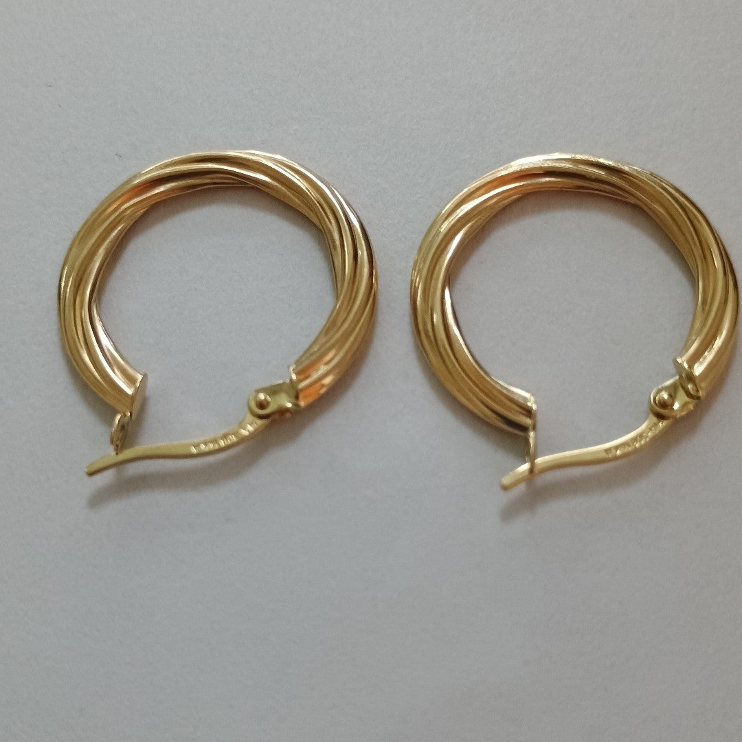 ARRACADAS ORO 14K 1.5 (NUEVO)