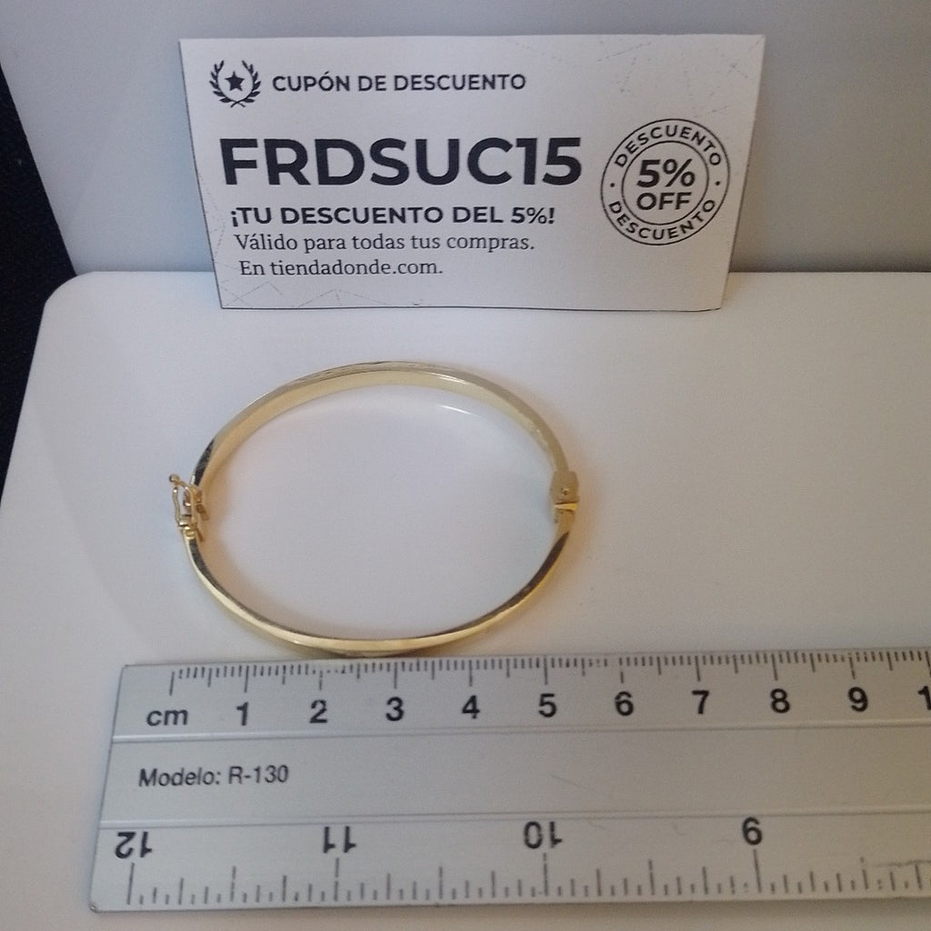 PULSERA RIGIDA ORO 14 K 5.4 GRMS (SEMINUEVO)