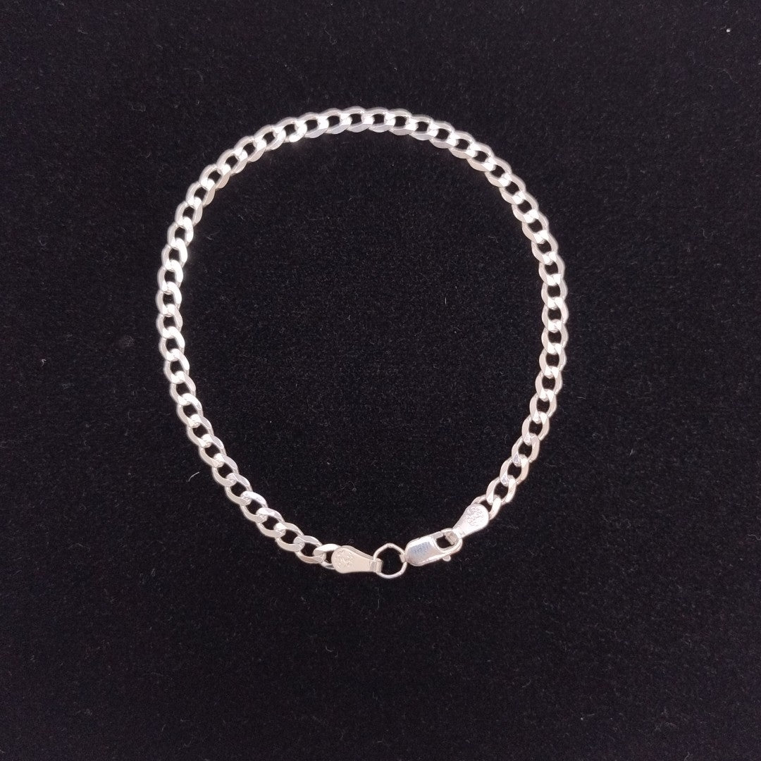 PULSERA BARBADA PLATA .925 21 CM 4.23 GR (NUEVO)