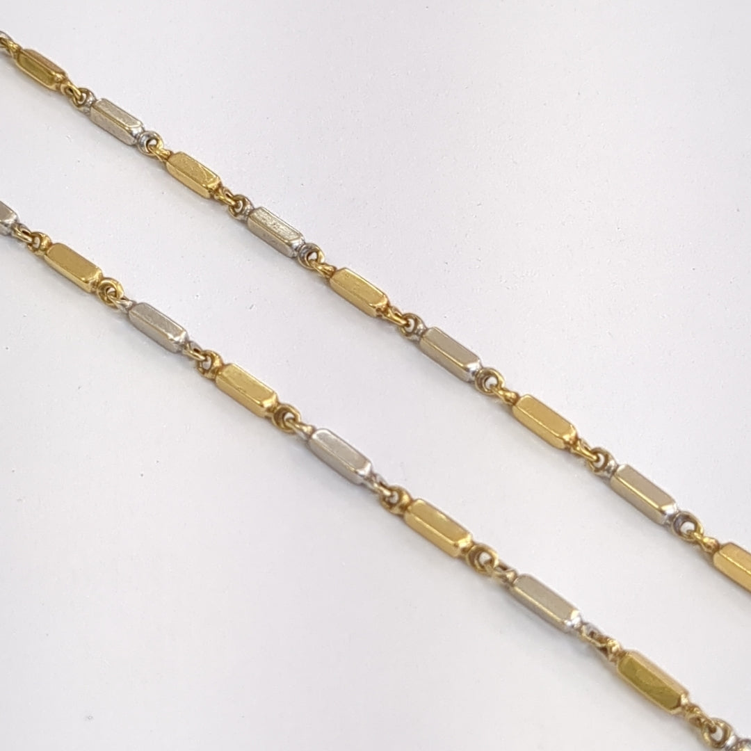 CADENA ORO COMBINADO 18 K 10.2 GRMS (SEMINUEVO)