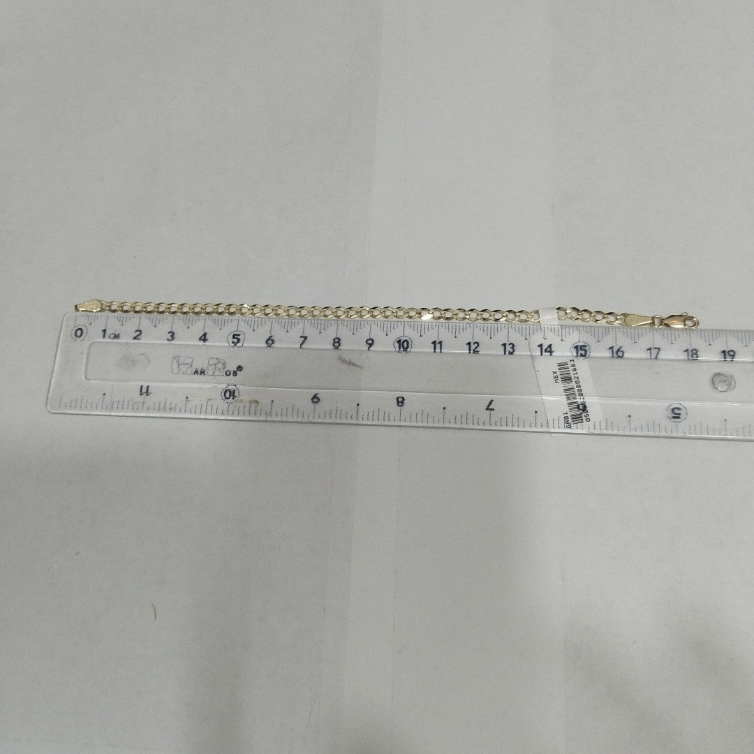 PULSERAS TEJIDO BARBADA ORO 10K 18 CM 3.1 GR (NUEVO)