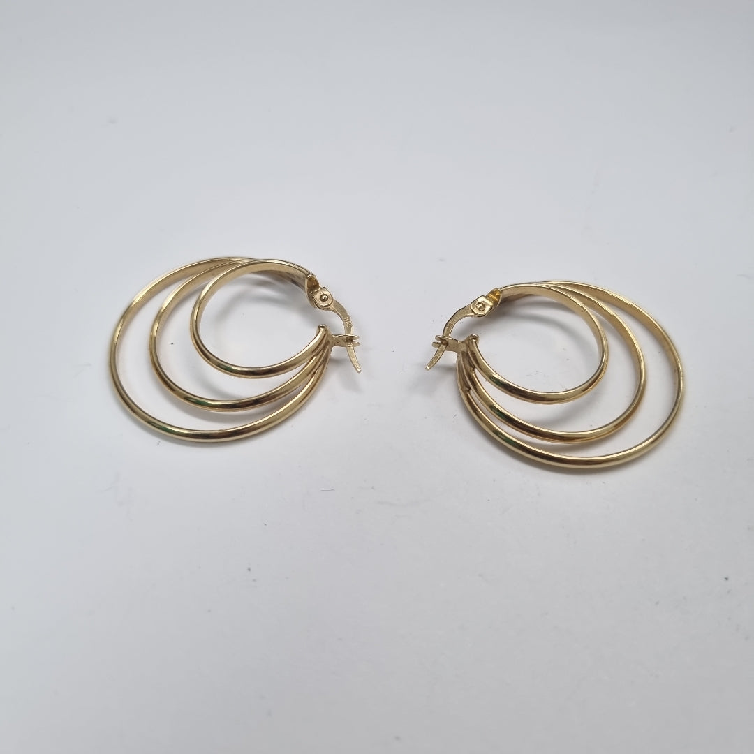 ARRACADAS PAR ORO 14 K 2.5 GRMS (SEMINUEVO)