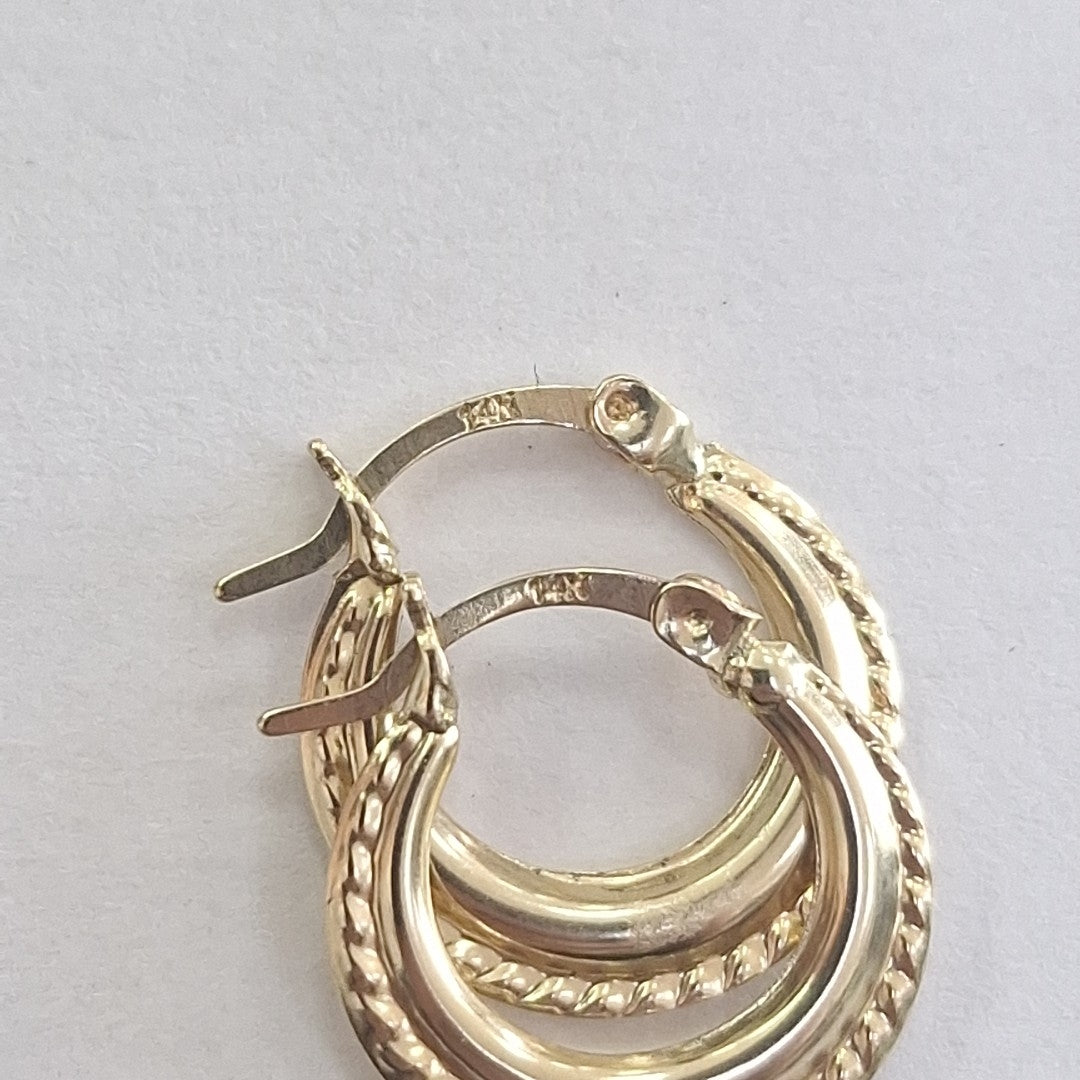 ARRACADAS ORO 14K 0.6 (NUEVO)