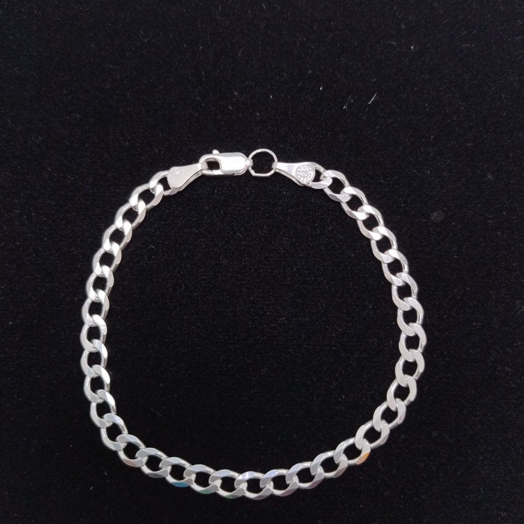 PULSERA BARBADA PLATA .925 18 CM 5.53 GR (NUEVO)