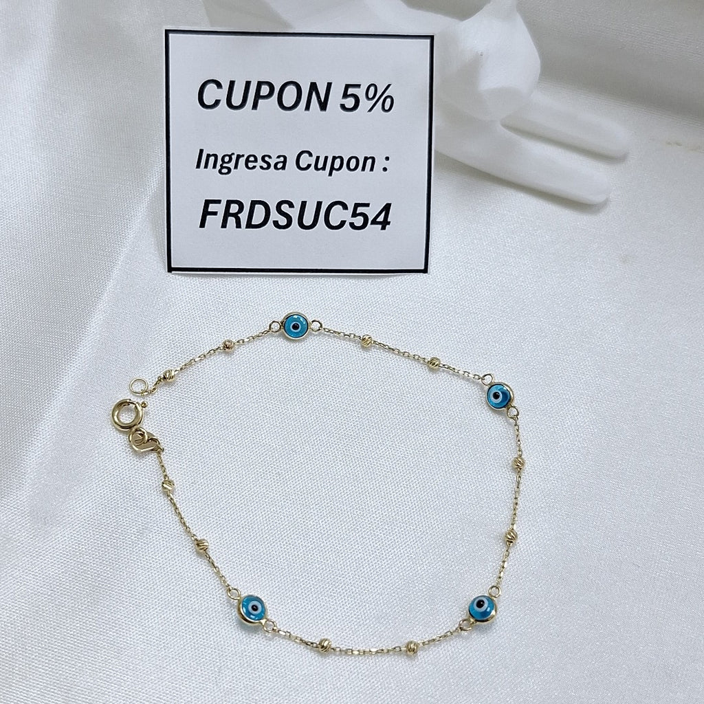 PULSERAS DAMA ORO 14K 1.1 (NUEVO)