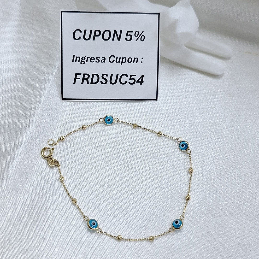 PULSERAS DAMA ORO 14K 1.1 (NUEVO)
