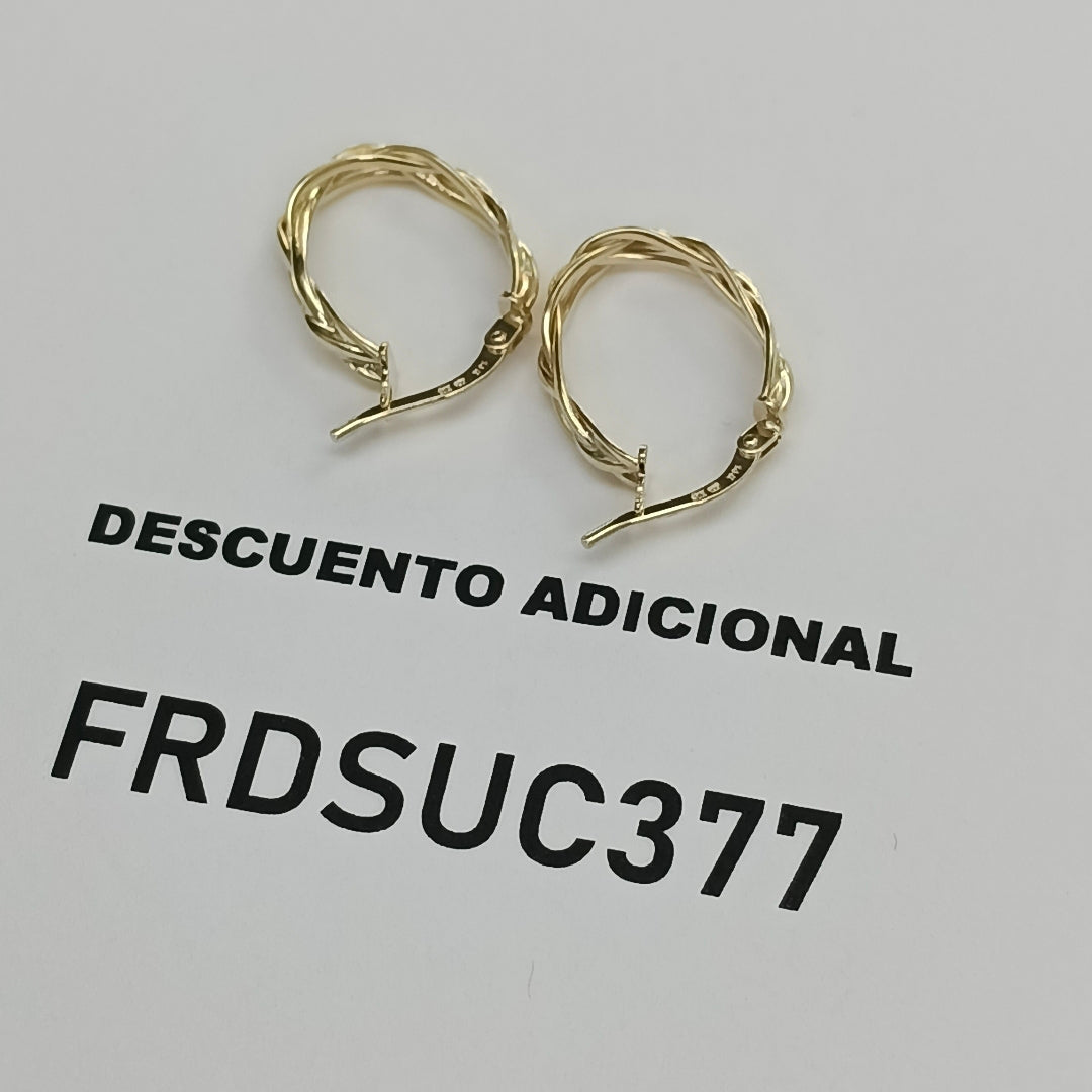 ARRACADAS ORO 14K 1.7 (NUEVO)