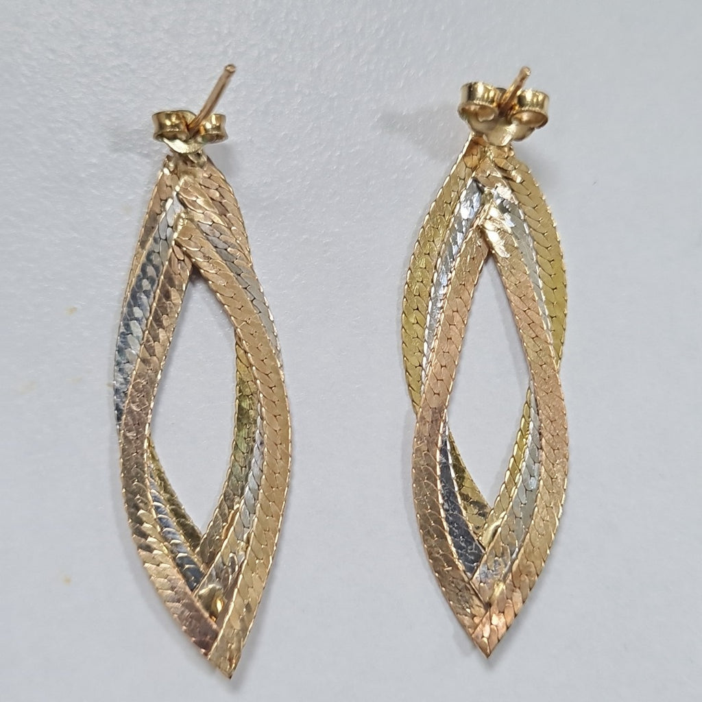 BROQUELES PAR ORO 14 K 2.7 GRMS (SEMINUEVO)