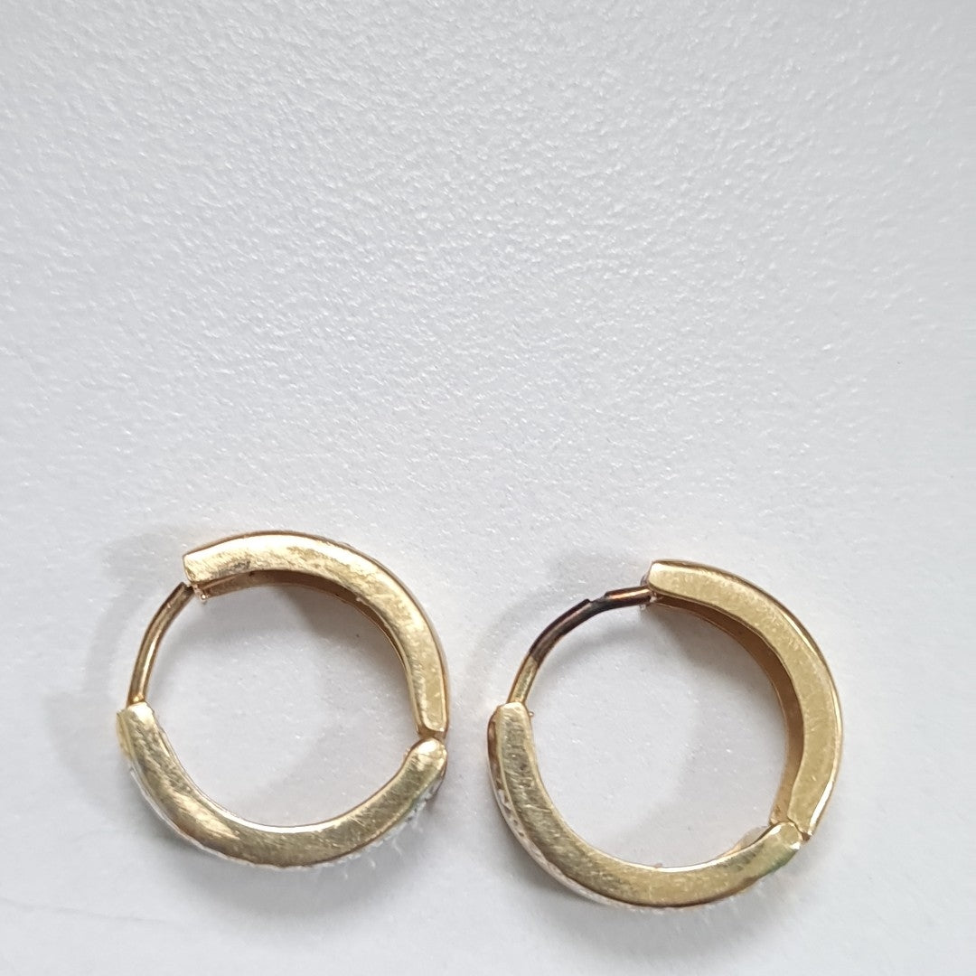 ARRACADAS PAR ORO 14 K 1.7 GRMS (SEMINUEVO)