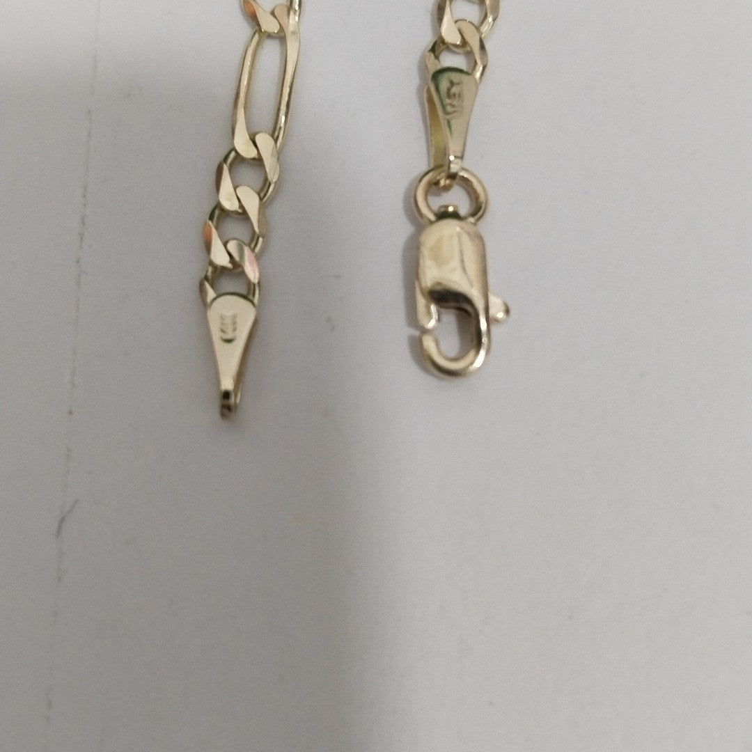 PULSERAS TEJIDO 3X1 ORO 14K 21 CM 3.3 GR (NUEVO)