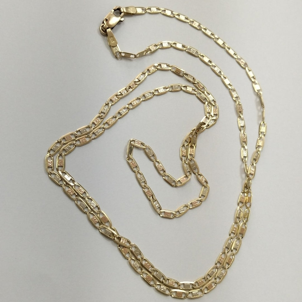 CADENA ORO, ORO COMBINADO 10 K 5.4 GRMS (SEMINUEVO)