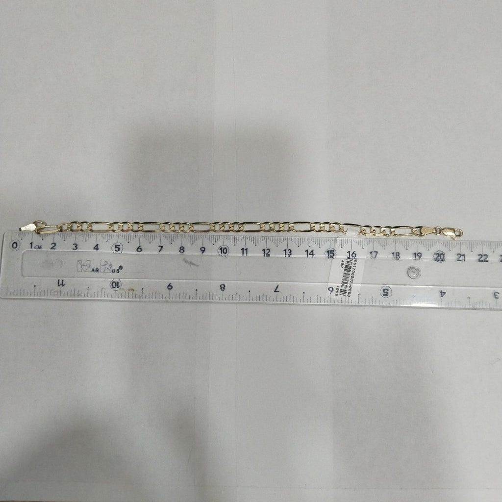 PULSERAS TEJIDO 3X1 ORO 14K 21 CM 6.1 GR (NUEVO)