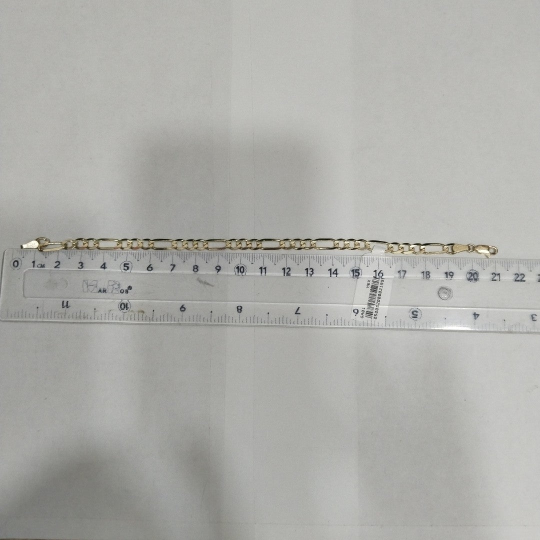 PULSERAS TEJIDO 3X1 ORO 14K 21 CM 6.1 GR (NUEVO)