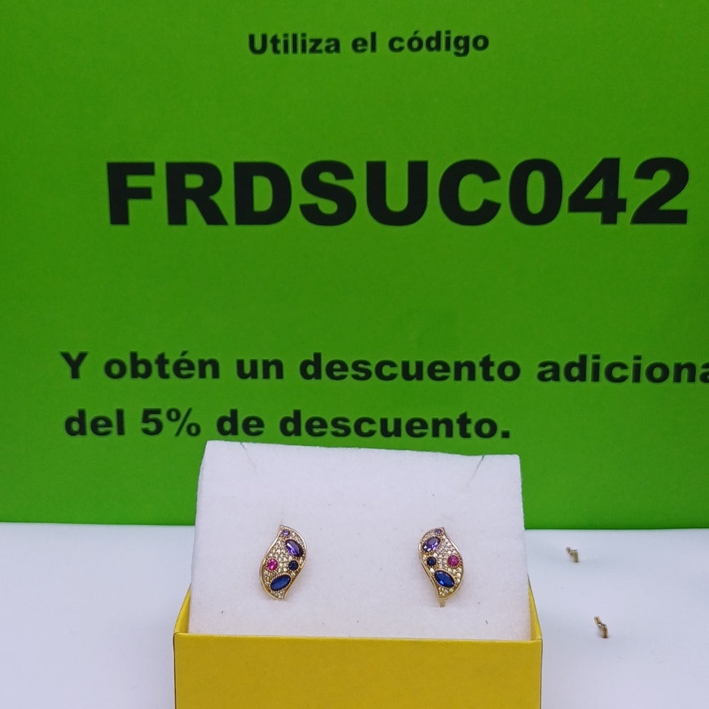 BROQUELES ORO 14K 3.9 (NUEVO)