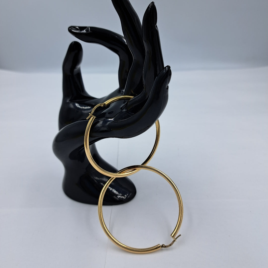 ARRACADAS PAR ORO 12 K 4.4 GRMS (SEMINUEVO)