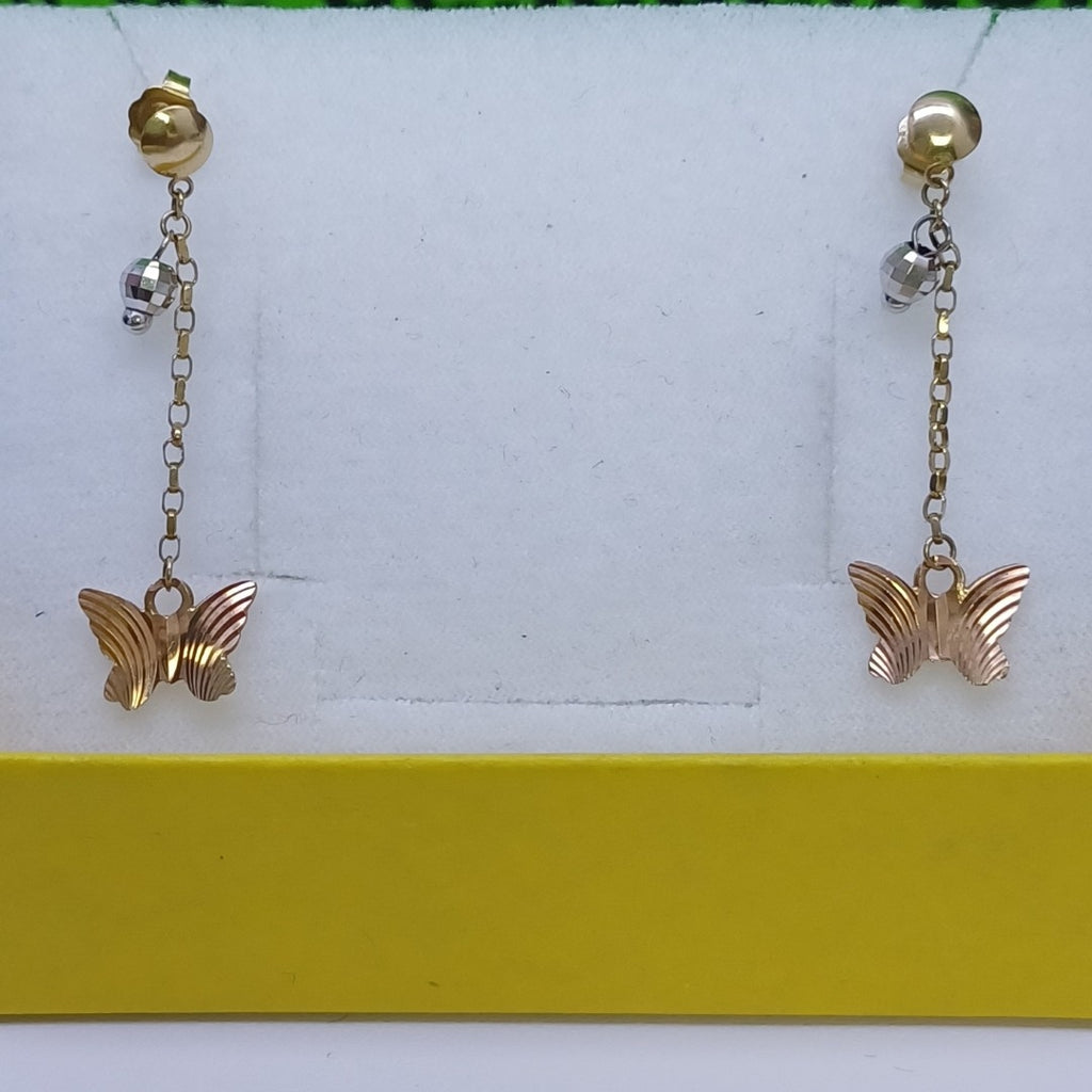 ARETES PAR ORO 14 K 1.8 GRMS (SEMINUEVO)