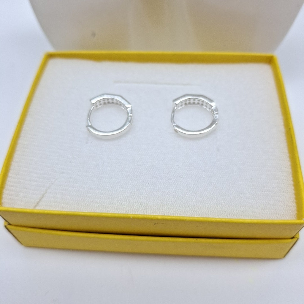 ARRACADAS C/CIRCONIAS PLATA .925 2.5 GR (NUEVO)